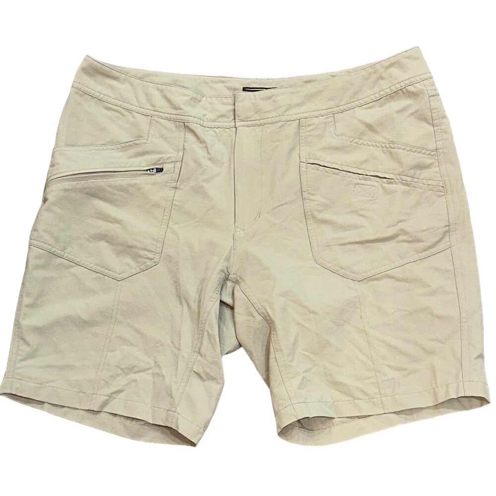 REI Khaki Cargo 9" Shorts Size 16 Outdoors Hiking Lightweight Summer
